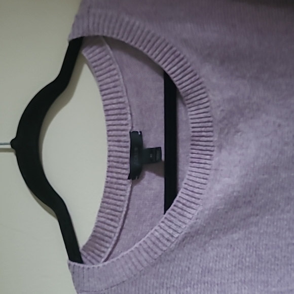 J. Crew Tie-Waist Boatneck Sweater Black Wool Blend Iight purple Size Medium - Picture 9 of 13